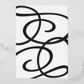 サプライズパーティー 60歳誕生日 ゴールドホイル招待状 箔招待状 (裏面)