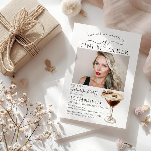 サプライズパーティー A Tini Bit Older マーティニー 40歳 招待状