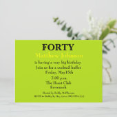 サプライズフォーティース誕生日招待状 招待状 (スタンド正面)