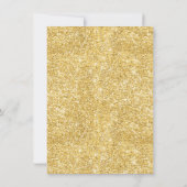 サプライズフォーティ金ゴールド40th誕生日パーティの招待状 招待状 (裏面)