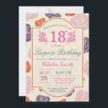 サプライズフローラ18th誕生日招待状ピンクローズ 招待状<br><div class="desc">サプライズフローラ18番目の誕生日招待状。ピンクパープルオレンジバラ。女性、女性、女性、女性の誕生日。13.15.16.18.21.30.40.50.60.70.80.90.100.任意の年齢さらにカスタマイズするには、「クリックカスタマイズit」ボタンをクリックし、デザインツールを使用してこのテンプレートを変更してください。</div>