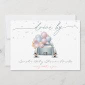 サプライズブルーベビーシャワーお祝いパレード 招待状 (正面)