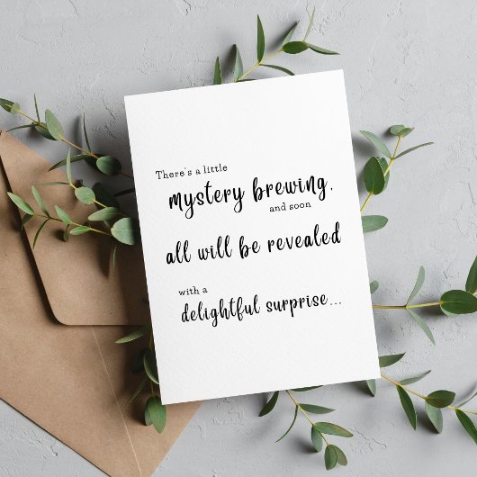 サプライズベビーが夫に明かす カード