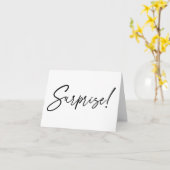 サプライズベビー発表カード カード