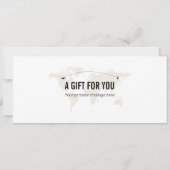 サプライズベルリン搭乗券ギフト証明書Inv 招待状 (裏面)