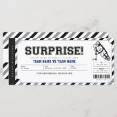 サプライズホッケーゲームギフトチケットテンプレート (正面/裏面)