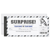 サプライズホッケーゲームギフトチケットテンプレート