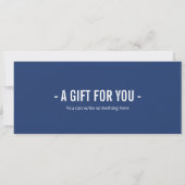 サプライズホッケーゲームチケットギフト証明書 招待状 (裏面)