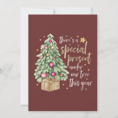 サプライズホリデー妊娠の告知メッセージ シーズンカード (正面)