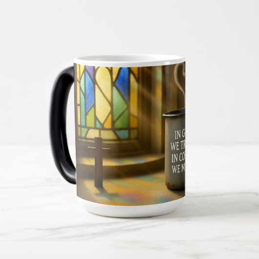 サプライズホワイトモーフィングマグ11/15oz熱変化マグ モーフィングマグカップ (正面左)