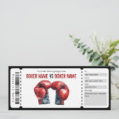 サプライズボクシングマッチチケットギフト証明書 招待状 (スタンド正面)