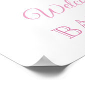 サプライズボックスピンクの女の子の赤ちゃんシャワー歓迎ポスター ポスター (角)