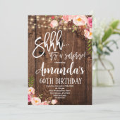 サプライズボホフローラ誕生日素朴誕生日 招待状 (スタンド正面)