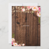 サプライズボホフローラ誕生日素朴誕生日 招待状 (裏面)