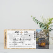 サプライズボーディングパスチケットデスティネーションポルトガル 招待状 (スタンド正面)