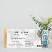 サプライズボーディングパスチケット宛先ギリシャ 招待状 (スタンド正面)