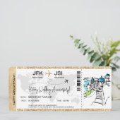 サプライズボーディングパストリップチケットギリシャSkiathos 招待状 (スタンド正面)