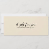 サプライズマッサージギフト証明書テンプレート 招待状 (裏面)