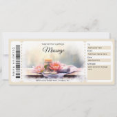 サプライズマッサージギフト証明書テンプレート 招待状 (正面)