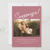 サプライズモダンダスティバラ赤面婚約写真 セーブザデート (正面)