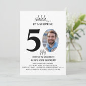 サプライズモダンバースデーパミニマルーティー 招待状 (スタンド正面)