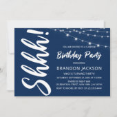 サプライズモダンバースデーパーティー 招待状 (正面)