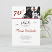 サプライズモダン70th誕生日パーティー 招待状 (スタンド正面)