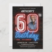 サプライズユニーク60th誕生日パーティー 招待状 (正面)