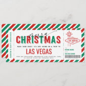 サプライズラスベガストリップギフトチケットバウチャー 招待状 (正面/裏面)