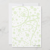 サプライズランジェリーブライダルシャワーグリーンスパークル 招待状 (裏面)