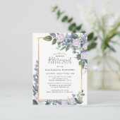 サプライズリタイアメントパーティーブルーホワイトへの招待 ポストカード (スタンド正面)