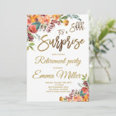 サプライズリタイアメントパーティー、リタイアミントフローラ 招待状 (スタンド正面)