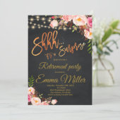 サプライズリタイアメントパーティー、Bohoフローラリタイア 招待状 (スタンド正面)