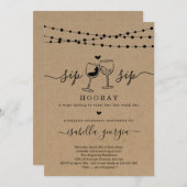 サプライズワインテイスティングリタイアメントパーティー 招待状 (正面/裏面)