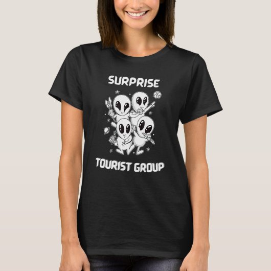 サプライズ先住民プライドおもしろいエイリアン州観光客Sp Tシャツ (正面)