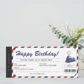 サプライズ列車旅行チケット ギフト券 招待状 (スタンド正面)