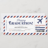 サプライズ卒業旅行券プレゼント 招待状 (正面)