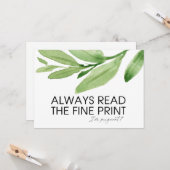 サプライズ妊娠告知ベビー カード (正面/裏面インサイチュ)