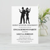 サプライズ婚約パーティ招待状 招待状 (スタンド正面)