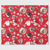 サプライズ子猫クリスマスラッピング紙 ラッピングペーパー (フラット)