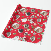 サプライズ子猫クリスマスラッピング紙 ラッピングペーパー (アンロールド)