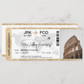 サプライズ搭乗パストリップチケット先 招待状 (正面/裏面)