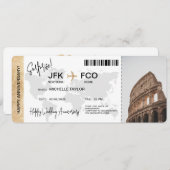 サプライズ搭乗パストリップチケット先 招待状 (正面/裏面)