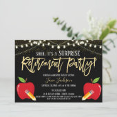 サプライズ教師退職パーティー招待状 招待状 (スタンド正面)