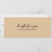 サプライズ料理教室ギフト証明書テンプレート 招待状 (裏面)