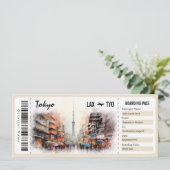 サプライズ東京搭乗券ギフト券Inv 招待状 (スタンド正面)