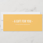 サプライズ熱気球ギフト証明書テンプレート 招待状 (裏面)