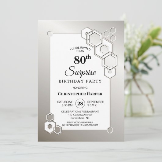 サプライズ第80期銀幾何学誕生日パーティー 招待状 (スタンド正面)