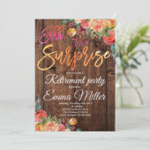 サプライズ素朴退職パーティー 招待状 (スタンド正面)