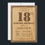 サプライズ素朴18th誕生日招待状ウッド 招待状<br><div class="desc">木素朴材の背景と驚きの18誕生日素朴招待状。ヴィンテージレトロ国。大人誕生日。男性または女性誕生日。キッズボーイまたはガールレディ10代のティーンエイジ招待状。13日15日18日20日21日30日50日70日80日90日100日。任意の年齢さらにカスタマイクリックズを行う場合はカスタマイズ、「IT」ボタンをクリックし、このテンプレートを変更するために当社のデザインツールを使用する。</div>